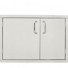 BBQGuys Kingston Series 42 X 31-Inch Stainless Steel Enclosed Water Resistant Cabinet Storage