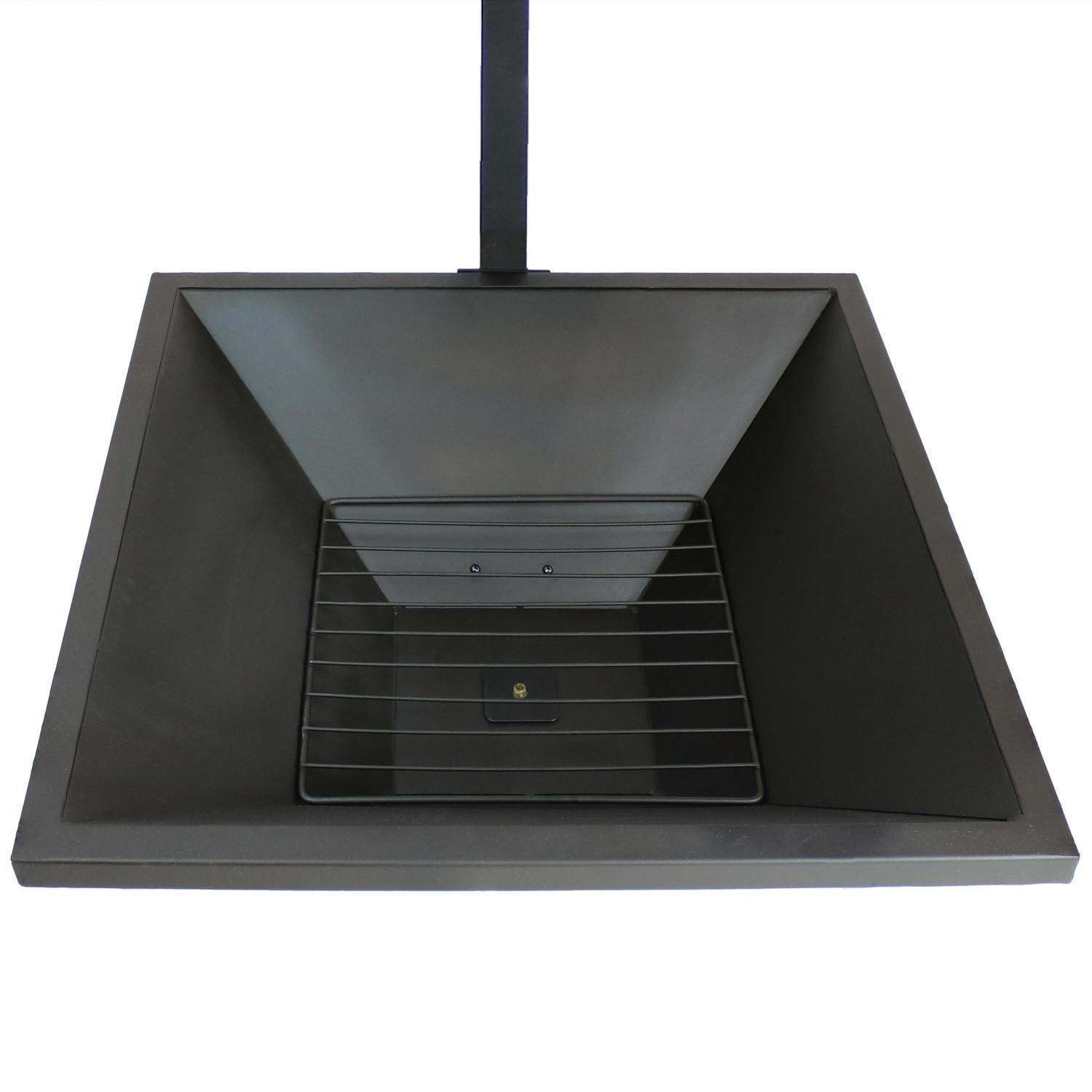 Ultimate Patio 80-Inch Modern Steel Wood Burning Chiminea - Fire Bowl thumbnail