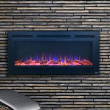 Touchstone Home Products Sideline 50-Inch Wall Mount/Flush Mount Electric Fireplace With Steel Surround - 80013