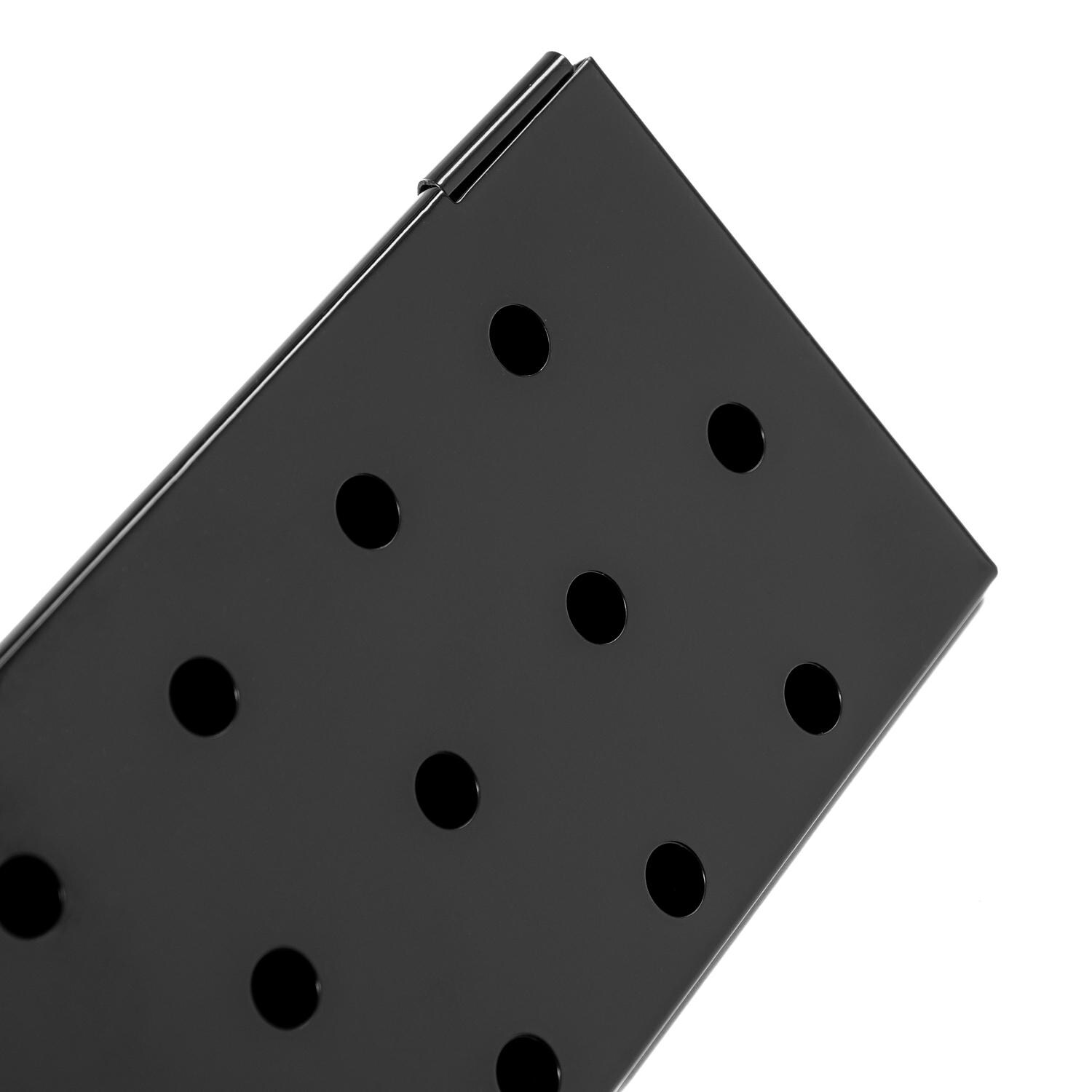 BBQGuys Signature BBQ-VSBX Non-Stick Grill Smoker Box - Closeup Of Vent Holes thumbnail