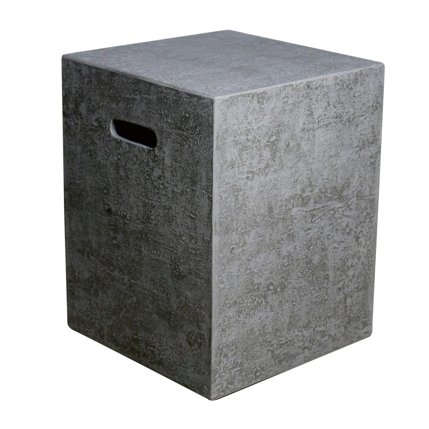 Elementi ONB016LG Light Gray Square Tank Cover - Front View thumbnail