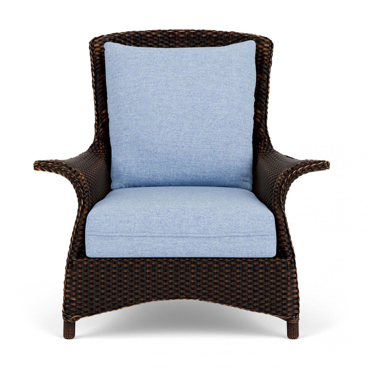 Mandalay Lloyd Loom Club Chair in Mink/Demo Skyway by Lloyd Flanders