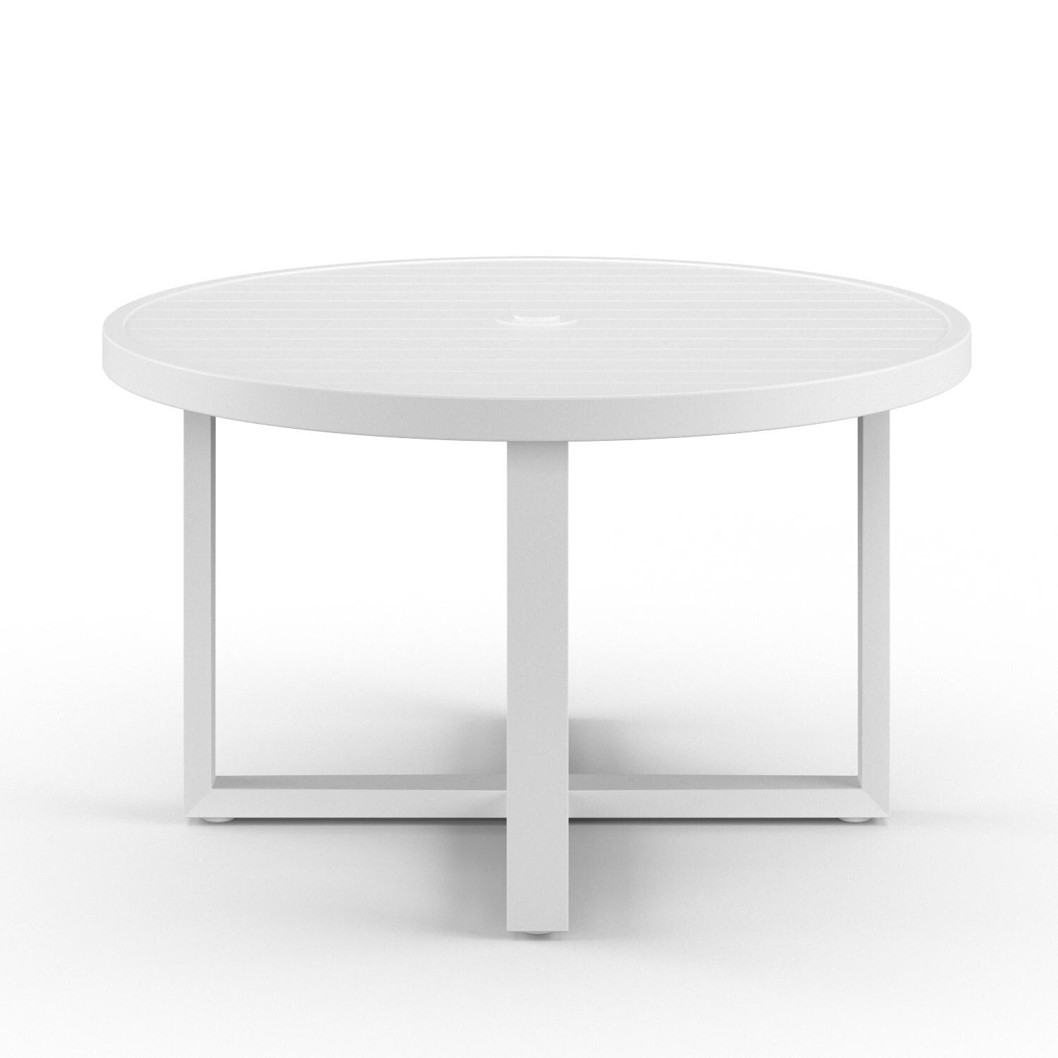 Sunset West Newport 50-Inch Round Aluminum Patio Dining Table image