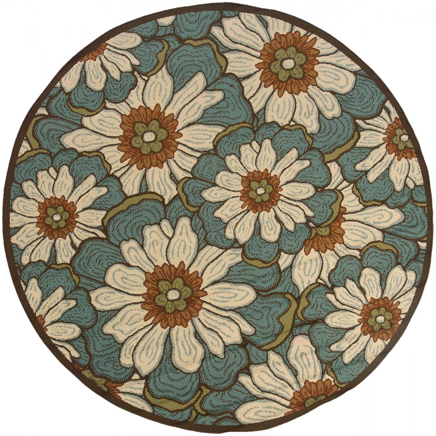Oriental Weavers Montego 7.10 Ft. Round Indoor/Outdoor Rug - 3444M thumbnail
