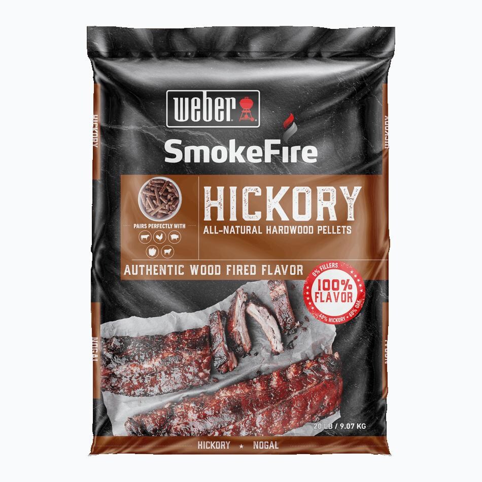 Weber - 190002 - SmokeFire Hickory All-Natural Hardwood Pellets thumbnail