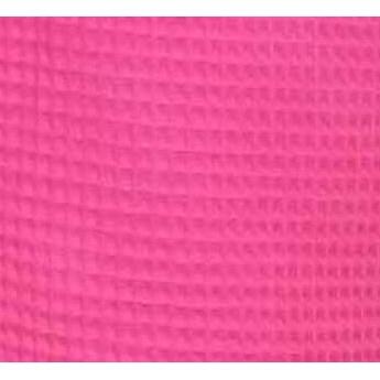 Terry Town Thigh Length Waffle Weave Kimono Robe - Hot Pink