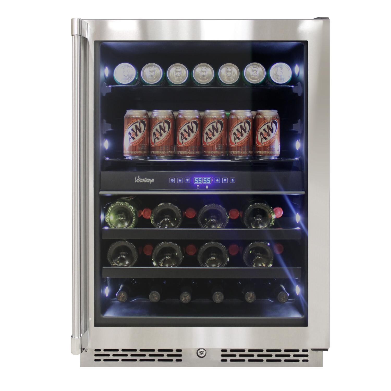 Vinotemp VT-Outdoor24GD 24-Inch Outdoor Rated Dual Zone Beverage Cooler thumbnail