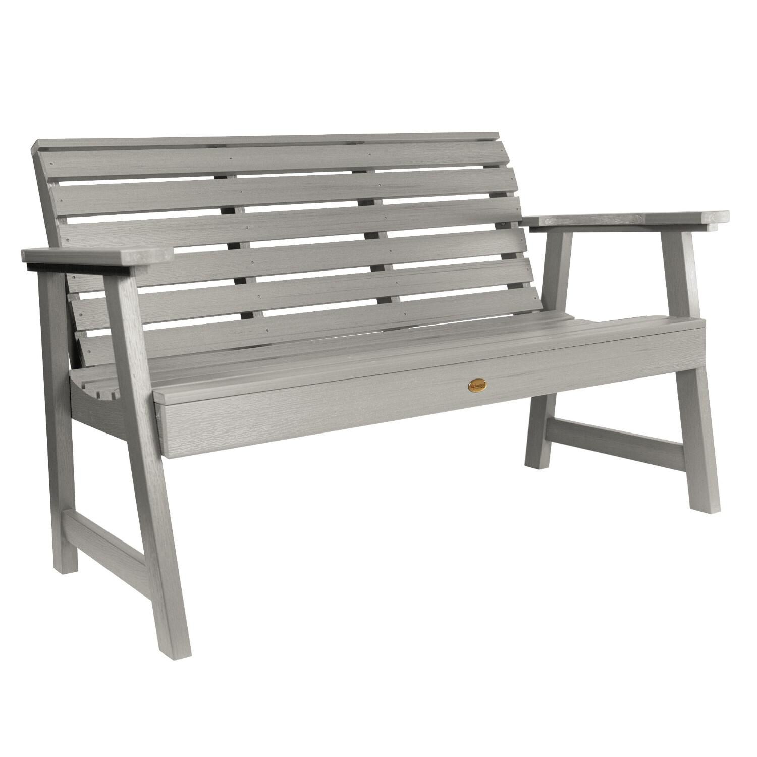 Lakeview Elm Pointe 4-Foot Picnic Bench - Harbor Gray - On White thumbnail