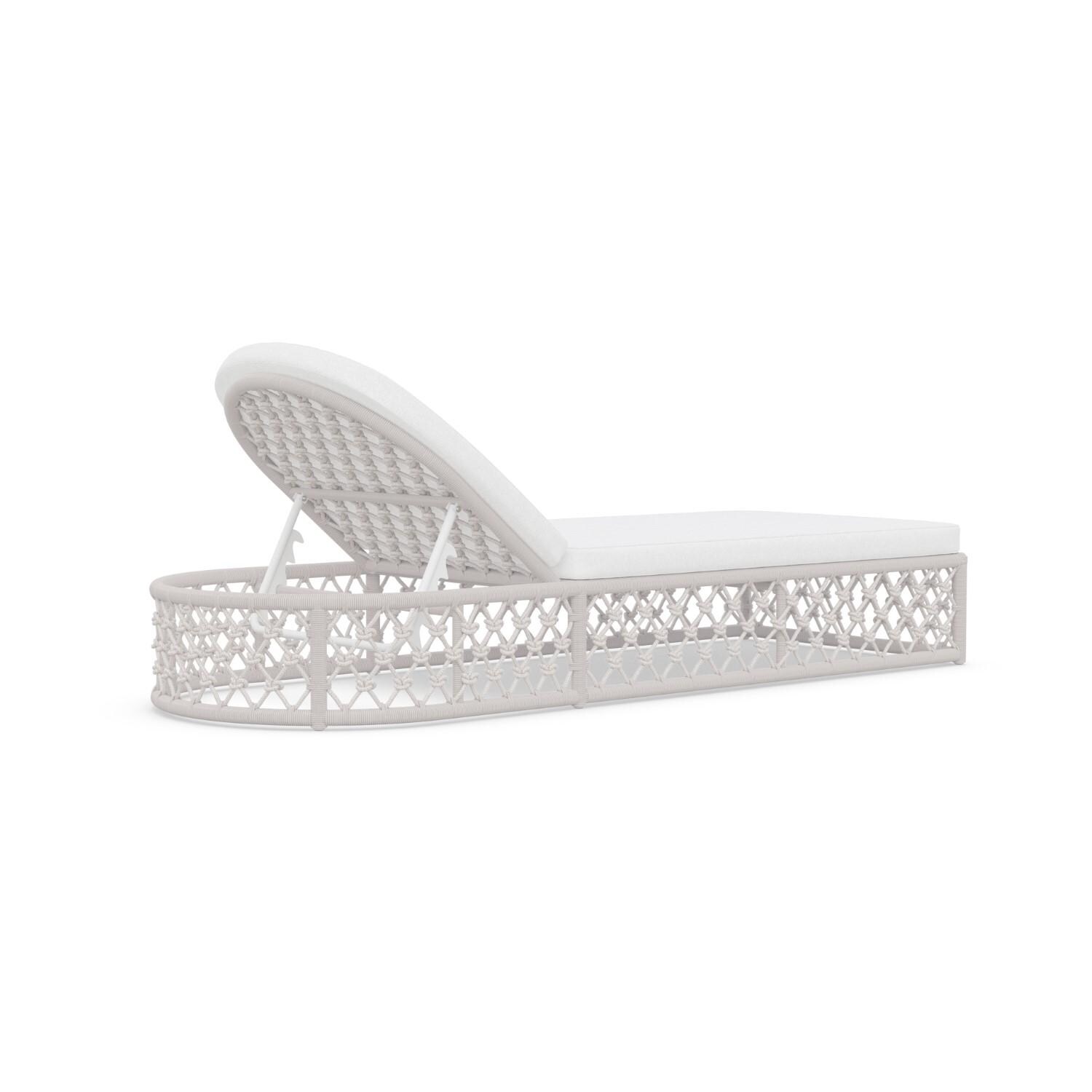 Azzurro Living AME-R06L1-CU Amelia Woven Rope Lounge Chair in Sand/Cloud - Back - White Background thumbnail
