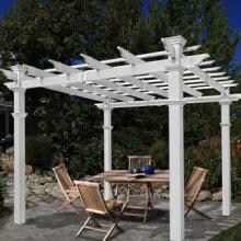 New England Arbors Venetian 10 X 10 Ft Vinyl Pergola image