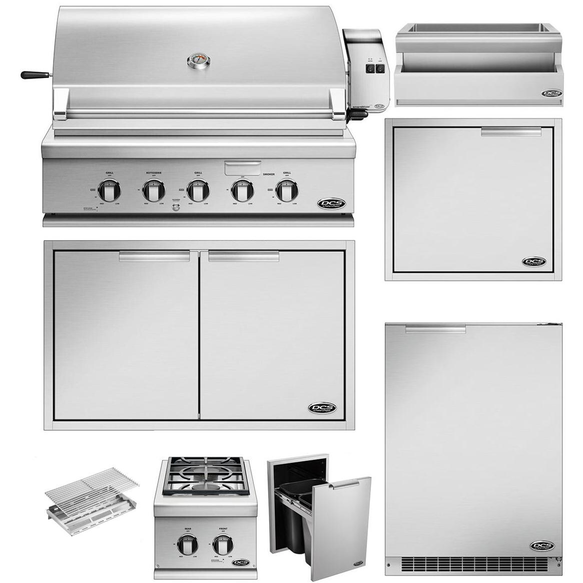 DCS 10-Piece Series 7 36-Inch Natural Gas Outdoor Kitchen Package : BBQ