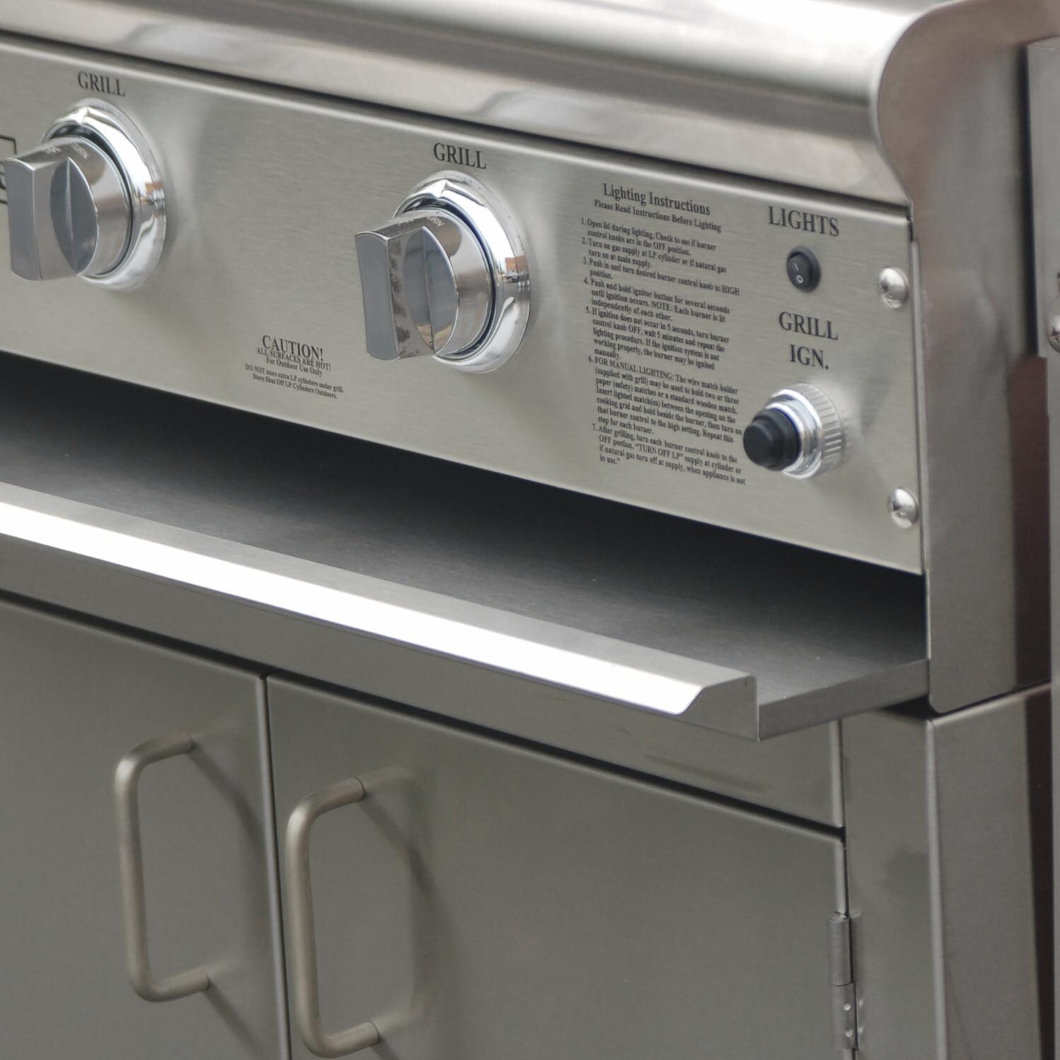 ProFire Professional Deluxe Series 27-Inch Gas Grill - Control Panel thumbnail