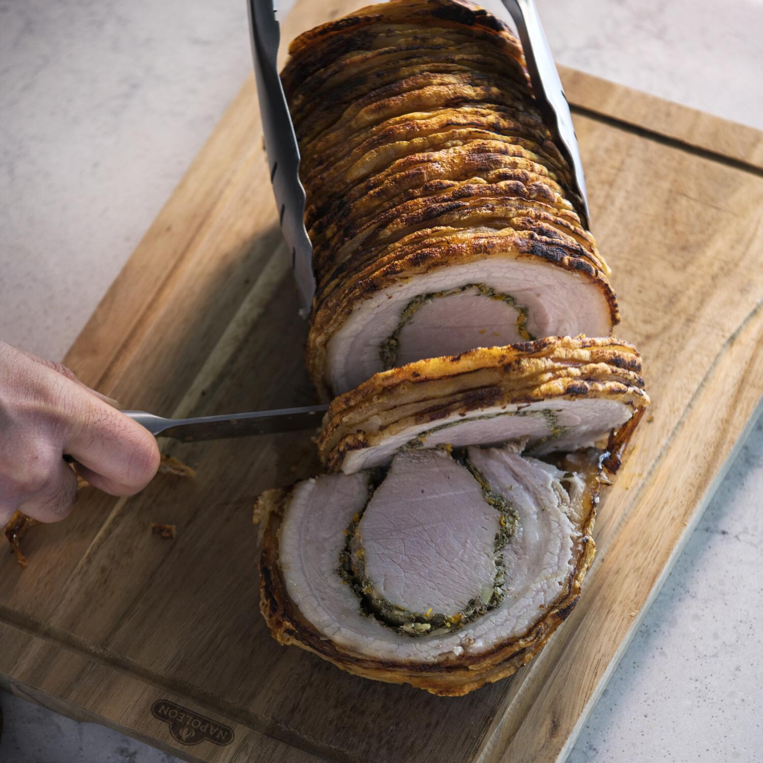 Napoleon 70039 Premium Cutting Board & Knife Set - Cutting Pork thumbnail