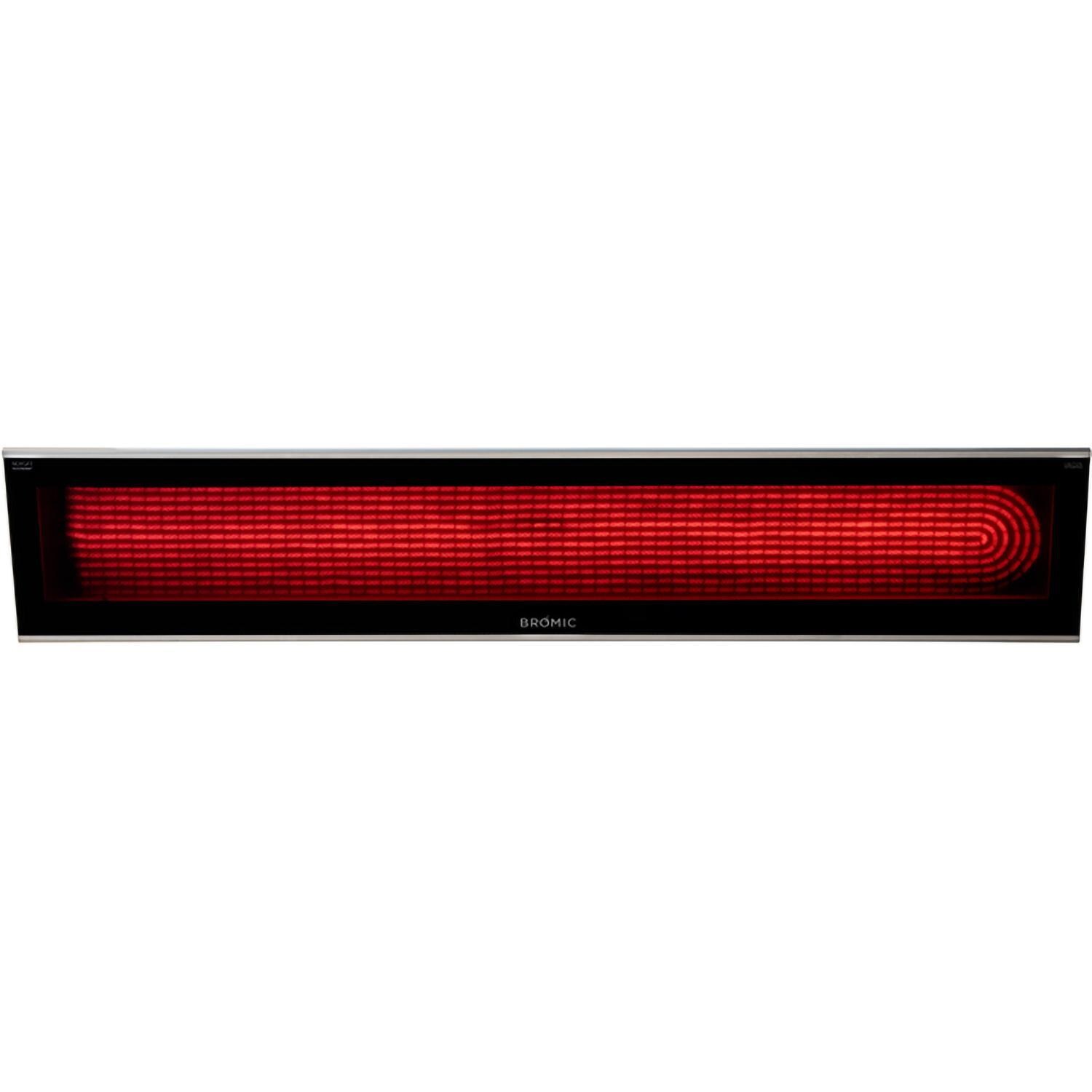Bromic BH0320019 33 Inch 2300W Platinum Smart-Heat Electric 208V - Black - Heater On - White Background thumbnail