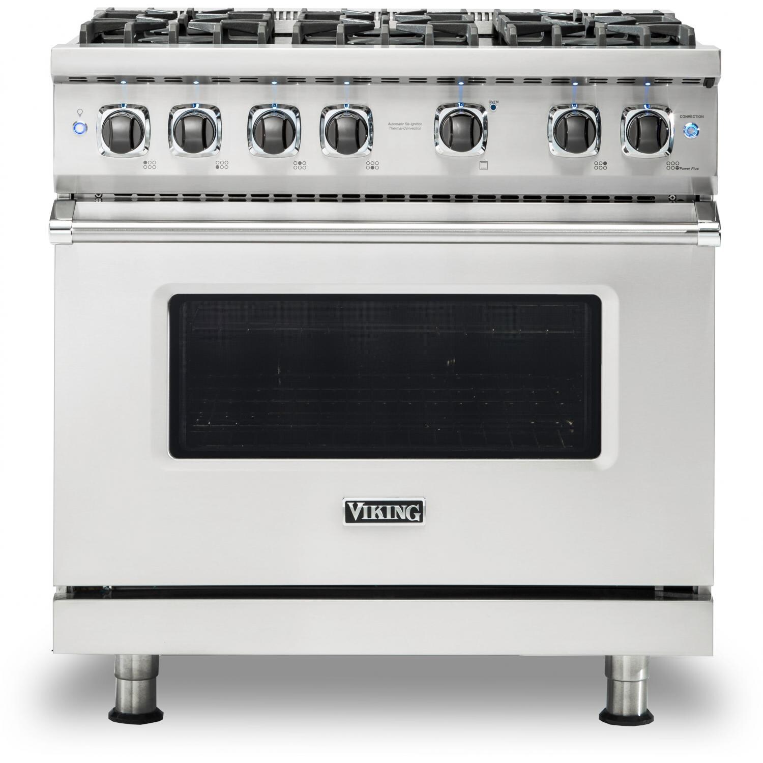 Viking Professional 5 Series 36-Inch 6 Burner Propane Gas Range - Stainless Steel - VGR5366BSSLP thumbnail