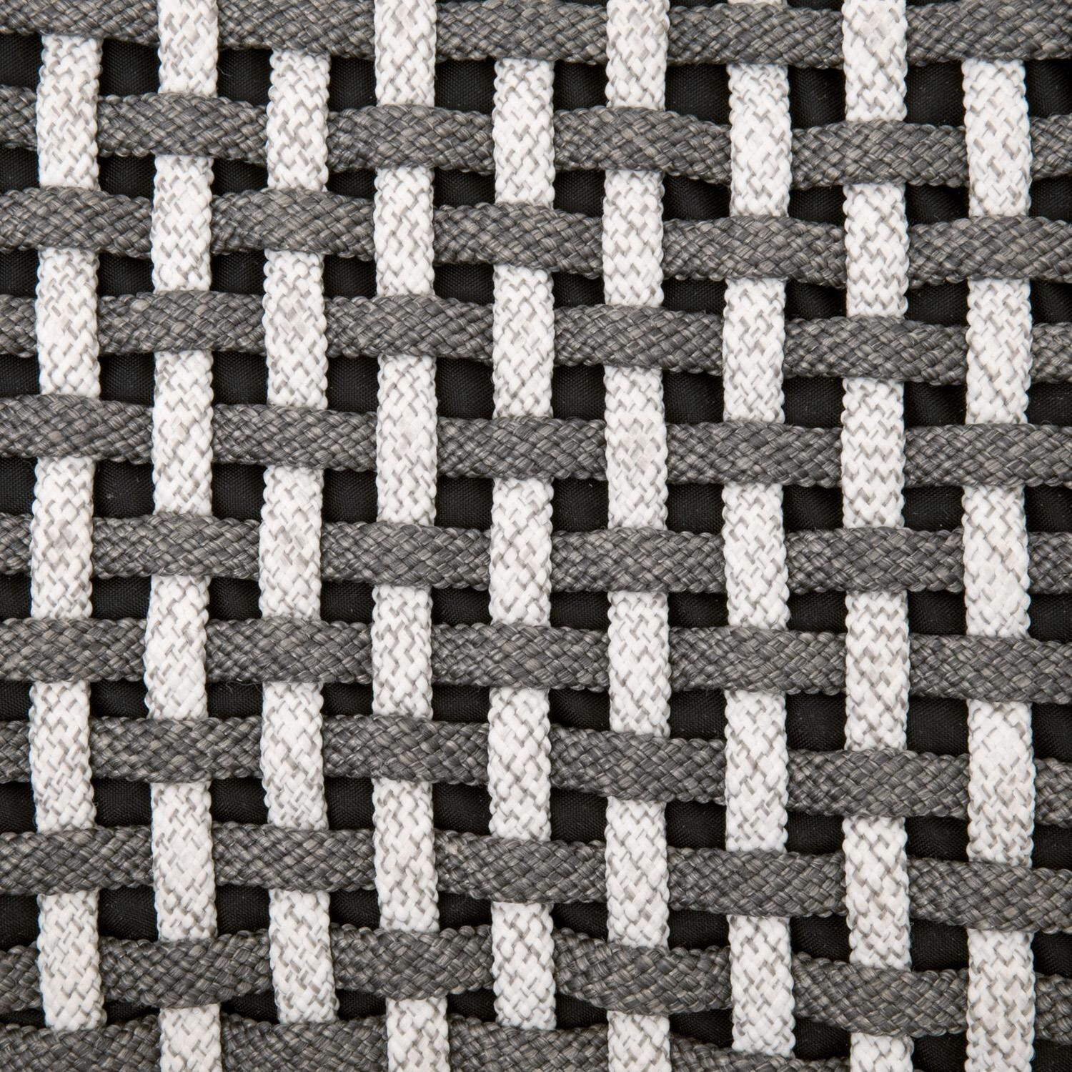 Lakeview Cocoa Way Dove Woven Rope Accent Cube - Detail thumbnail