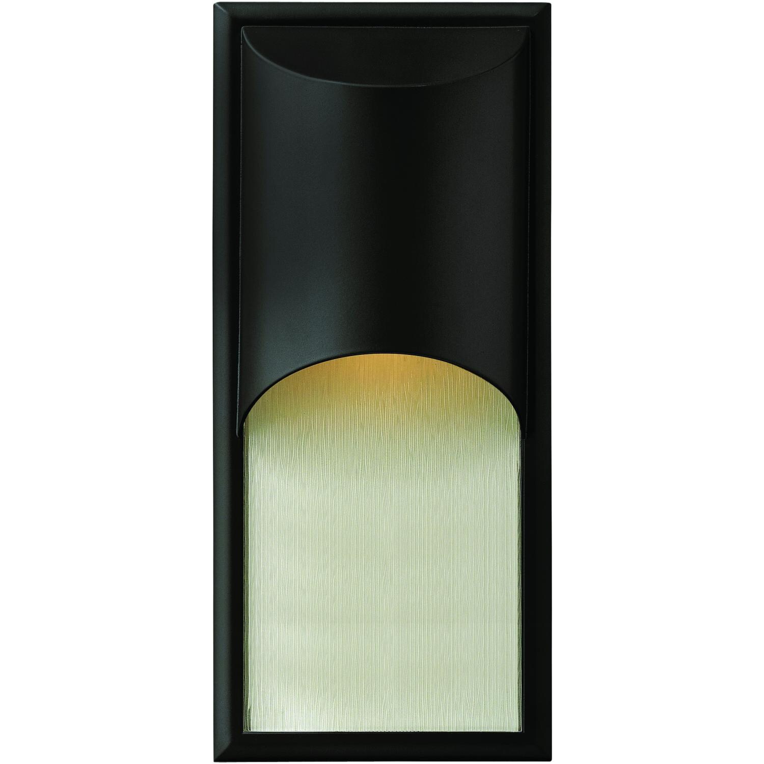 Hinkley Lighting Cascade One Light 18-Inch Dark Sky Outdoor Wall Light - Satin Black - 1834SK