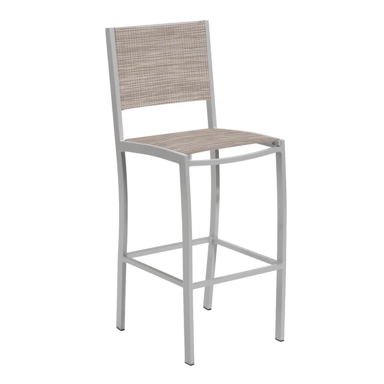 Travira Aluminum Patio Bar Stool By Oxford Garden - Bellows Sling thumbnail