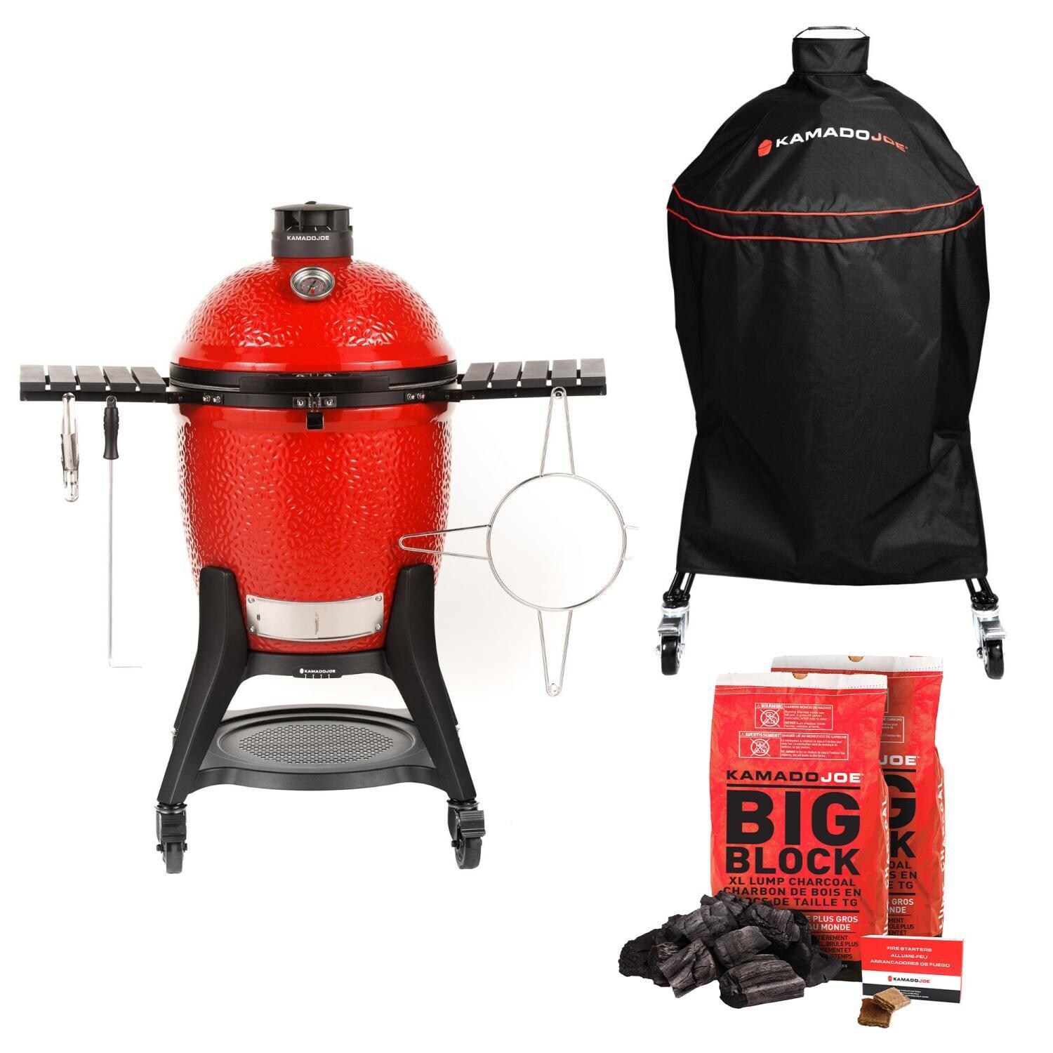 Kamado Joe Classic III 18-in Ceramic Kamado Grill Bundle - KJ15049325