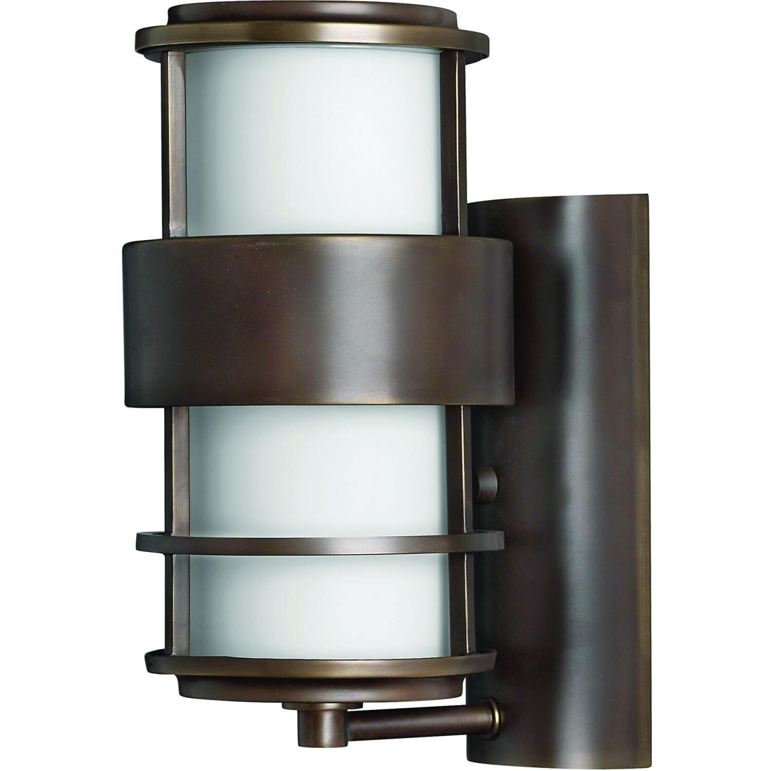 Hinkley Lighting Saturn One Light 12-Inch Outdoor Wall Light - Metro Bronze - 1900MT