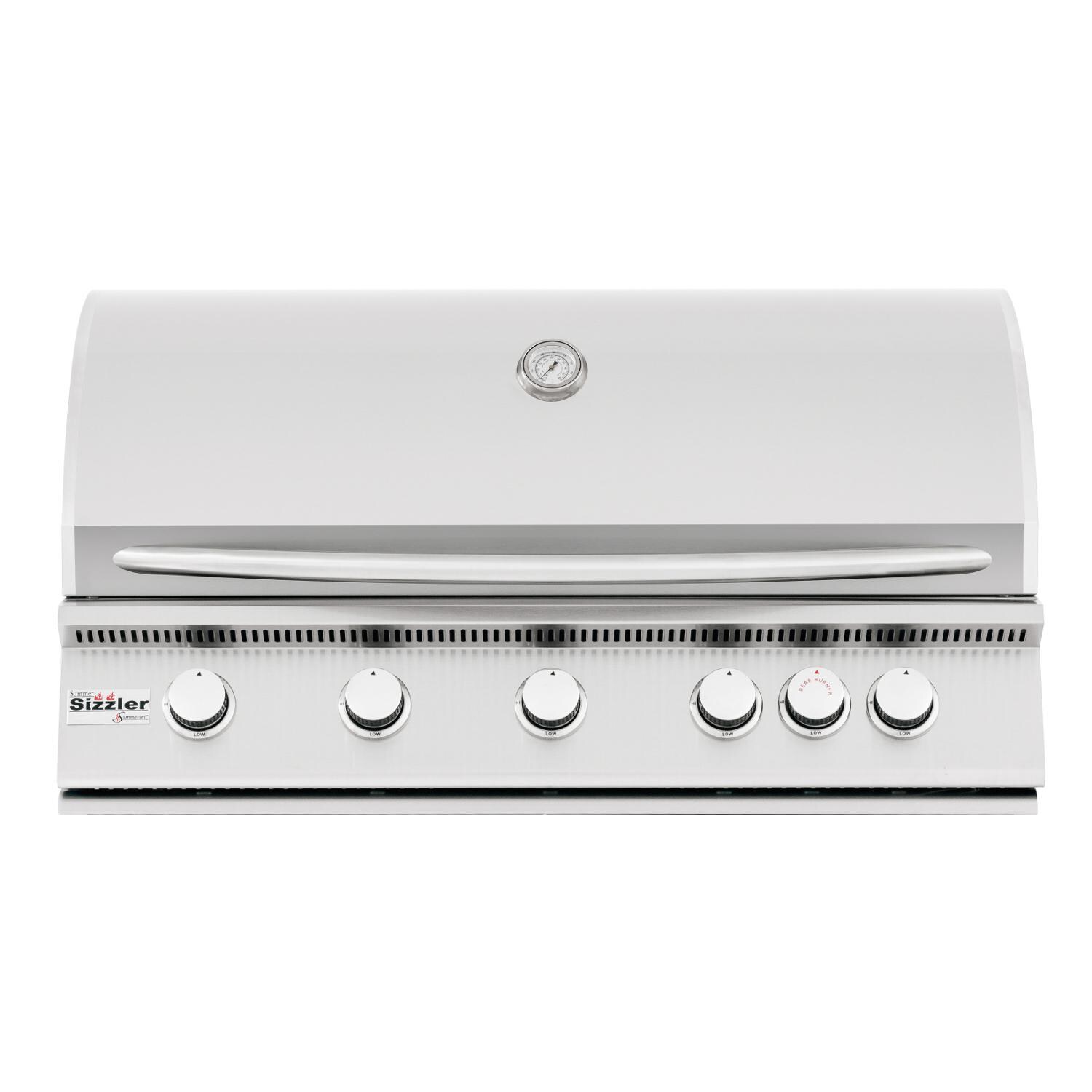 Summerset Sizzler 40-Inch 5-Burner Built-In Natural Gas Grill With Rear Infrared Burner - SIZ40-NG image