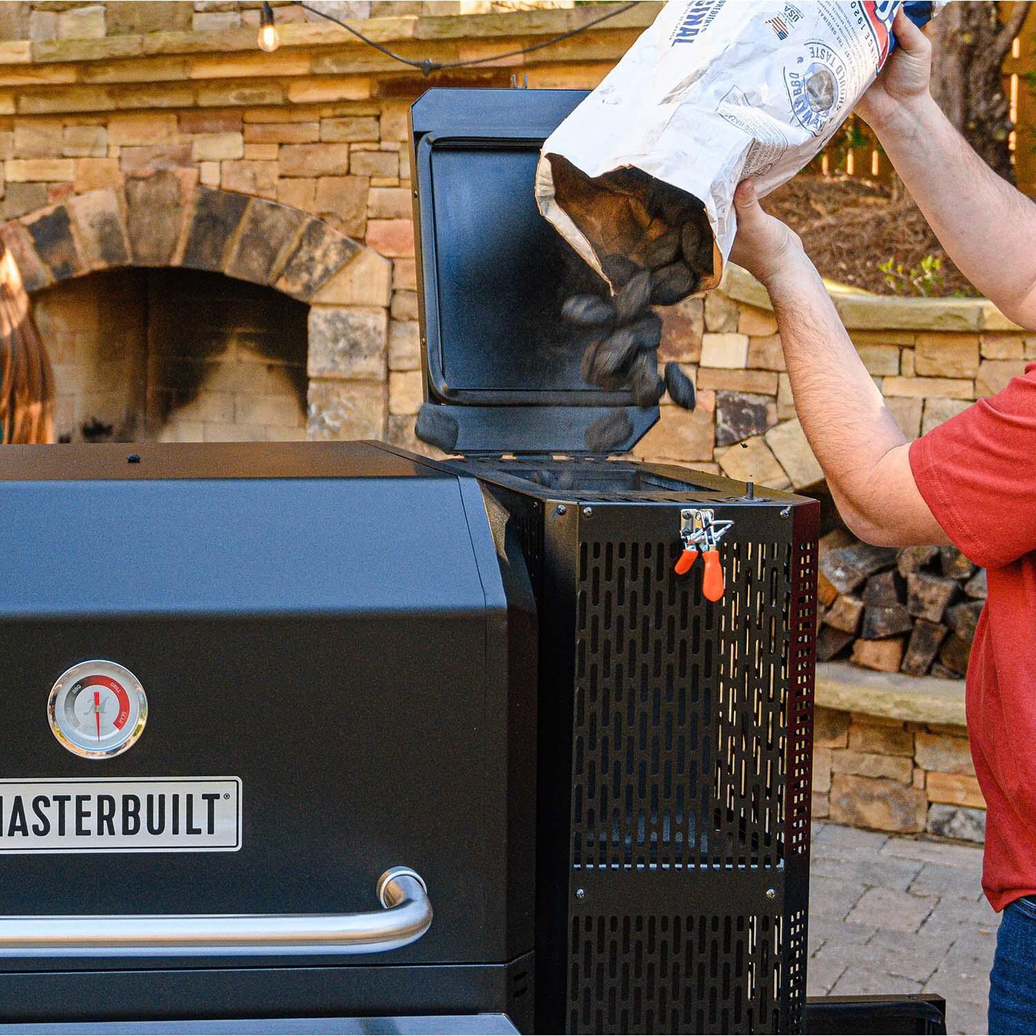 Masterbuilt MB20040221 Gravity Series 800 Digital Charcoal Griddle + Grill + Smoker - Loading Hopper thumbnail