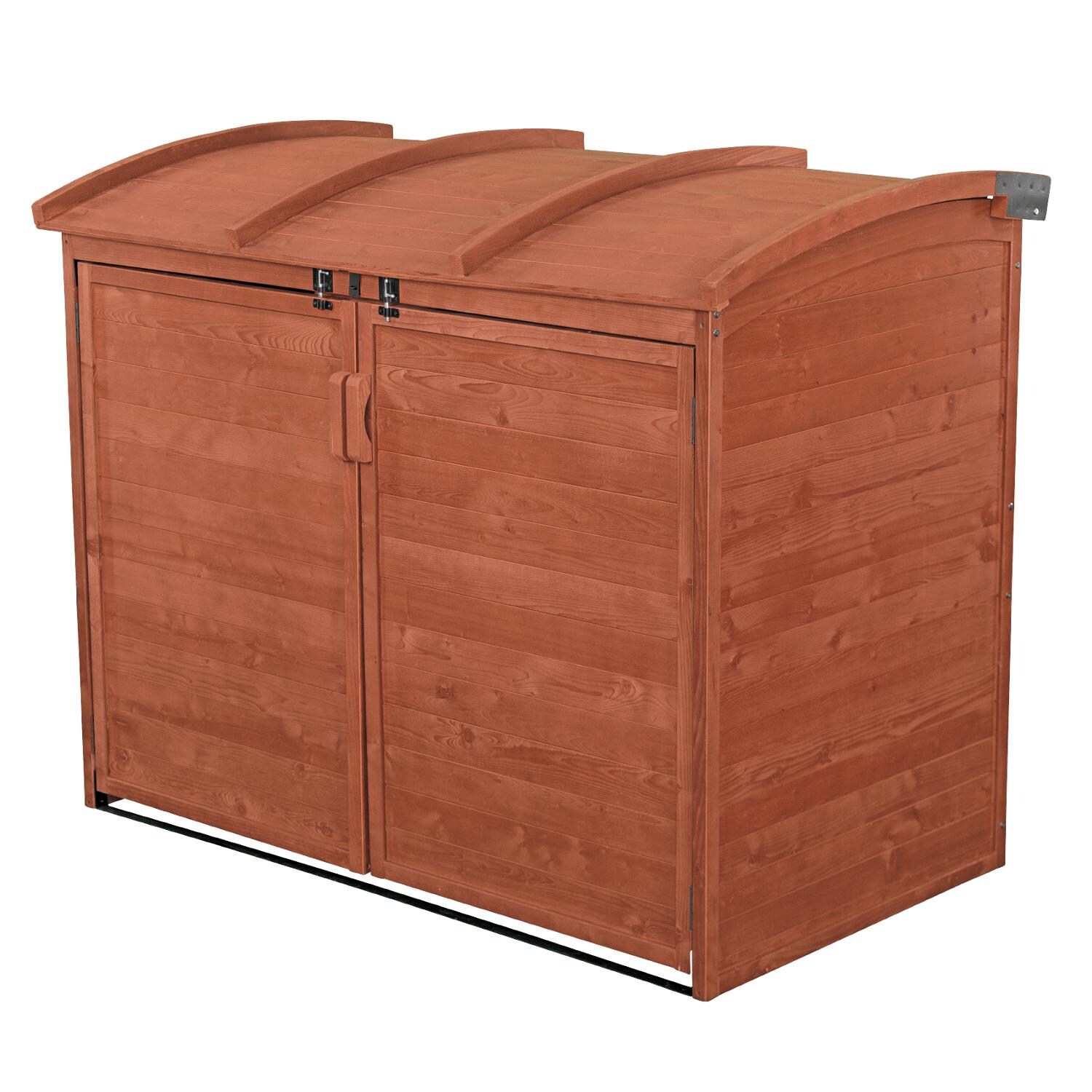 Leisure Season Horizontal Refuge 5 Ft. 2 In. X 2 Ft. 10 In. Wood Storage Shed - Shown Closed thumbnail
