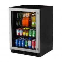 Marvel 24-Inch Left Hinge Beverage Center With Stainless Frame Glass Door - ML24BCG0LS image