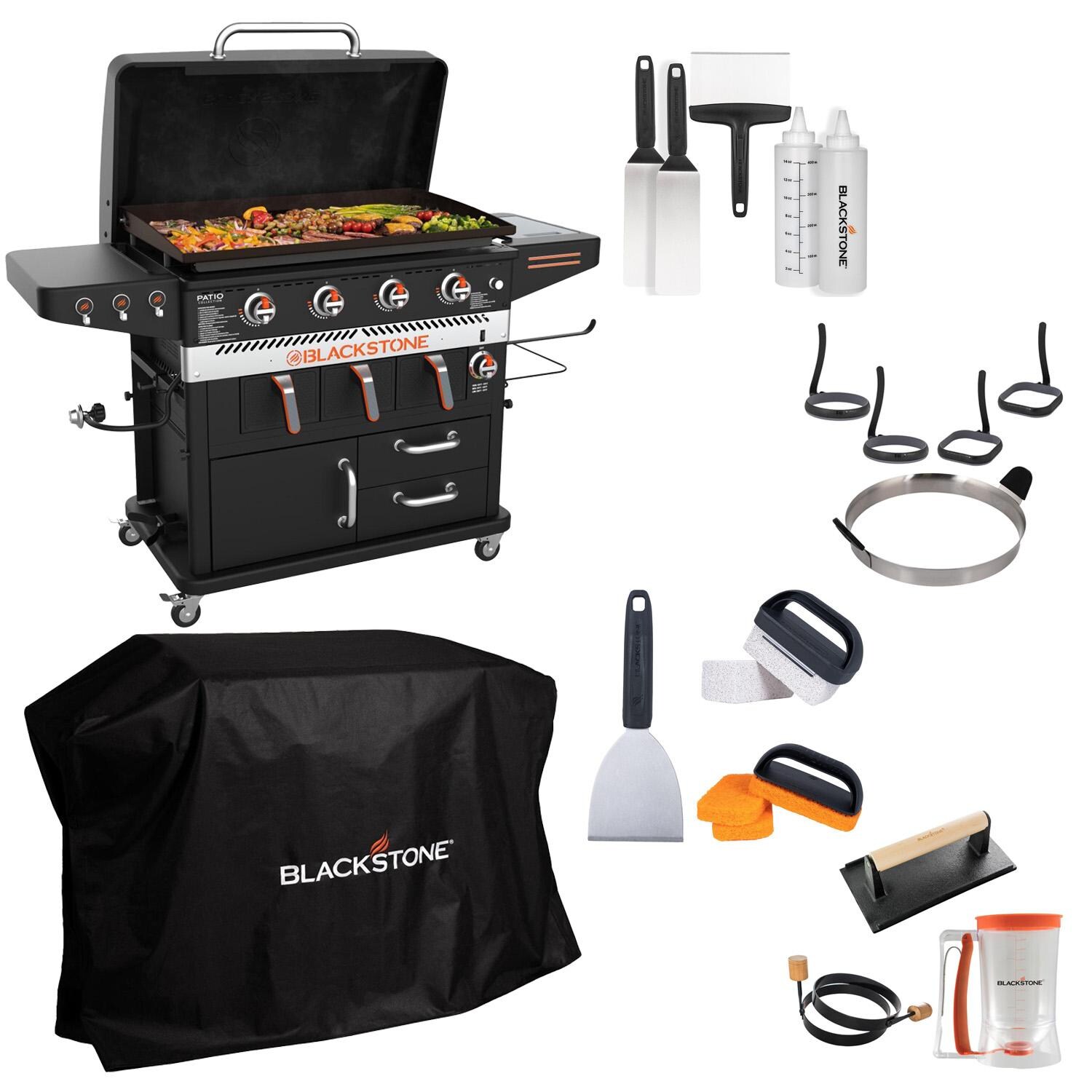 Blackstone Patio 36-Inch Griddle Cooking Station W/ Air Fryer - Breakfast Bundle - White Background thumbnail