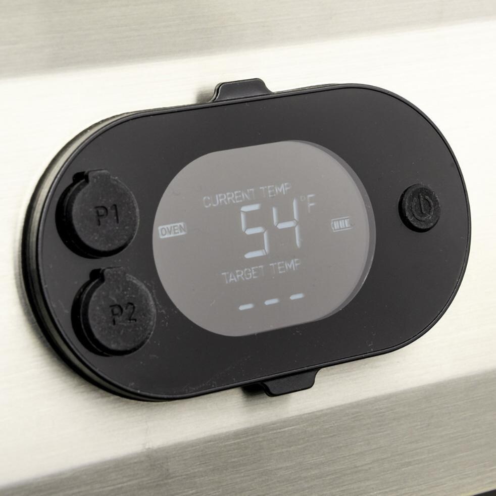 Bull 69550 Dual Fuel Countertop Pizza Oven - Propane - Temperature Gauge - Detail thumbnail