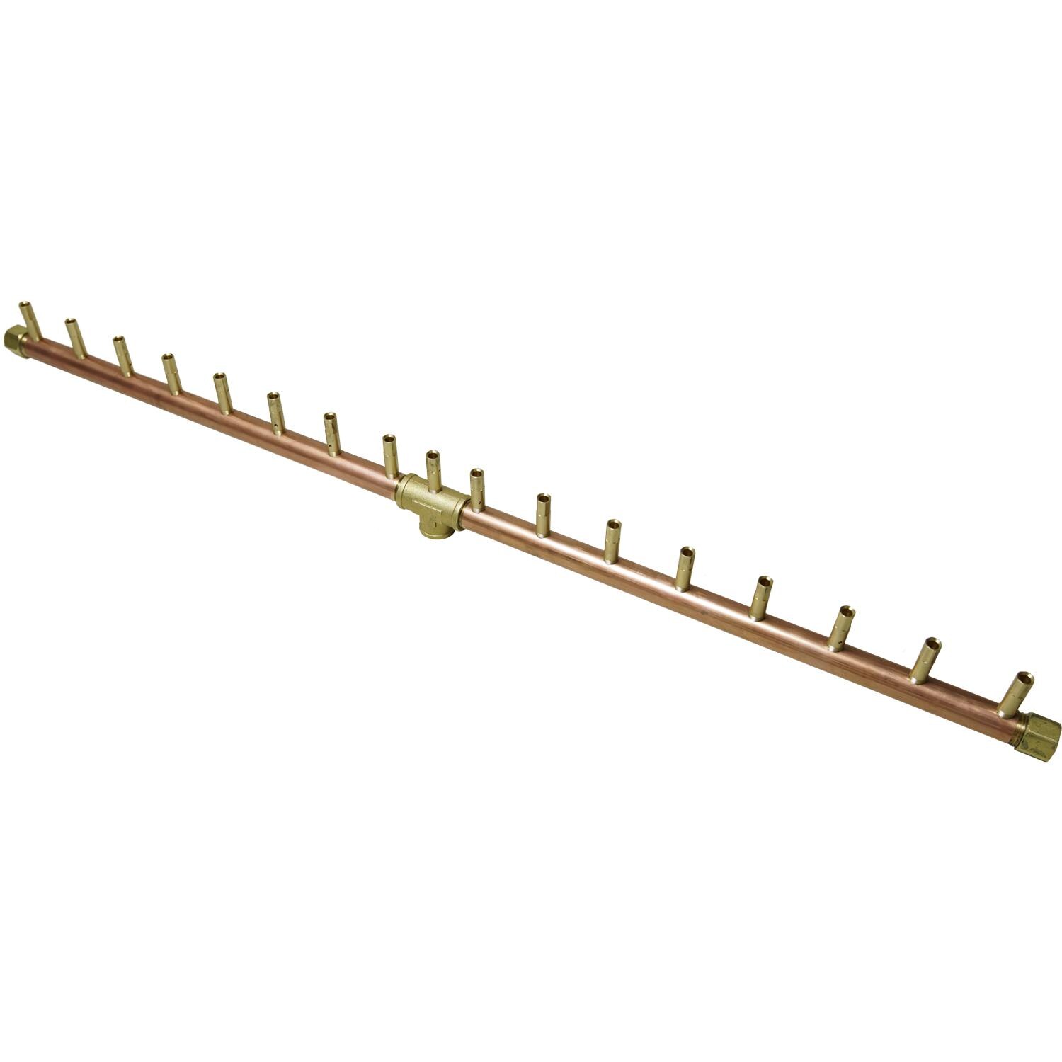 Warming Trends CFBL170NGALPL408FK1 40 X 8-Inch Linear Natural Gas Fire Pit Burner Kit W/ 34-Inch Linear Crossfire Brass Burner - CROSSFIRE Brass Burner thumbnail