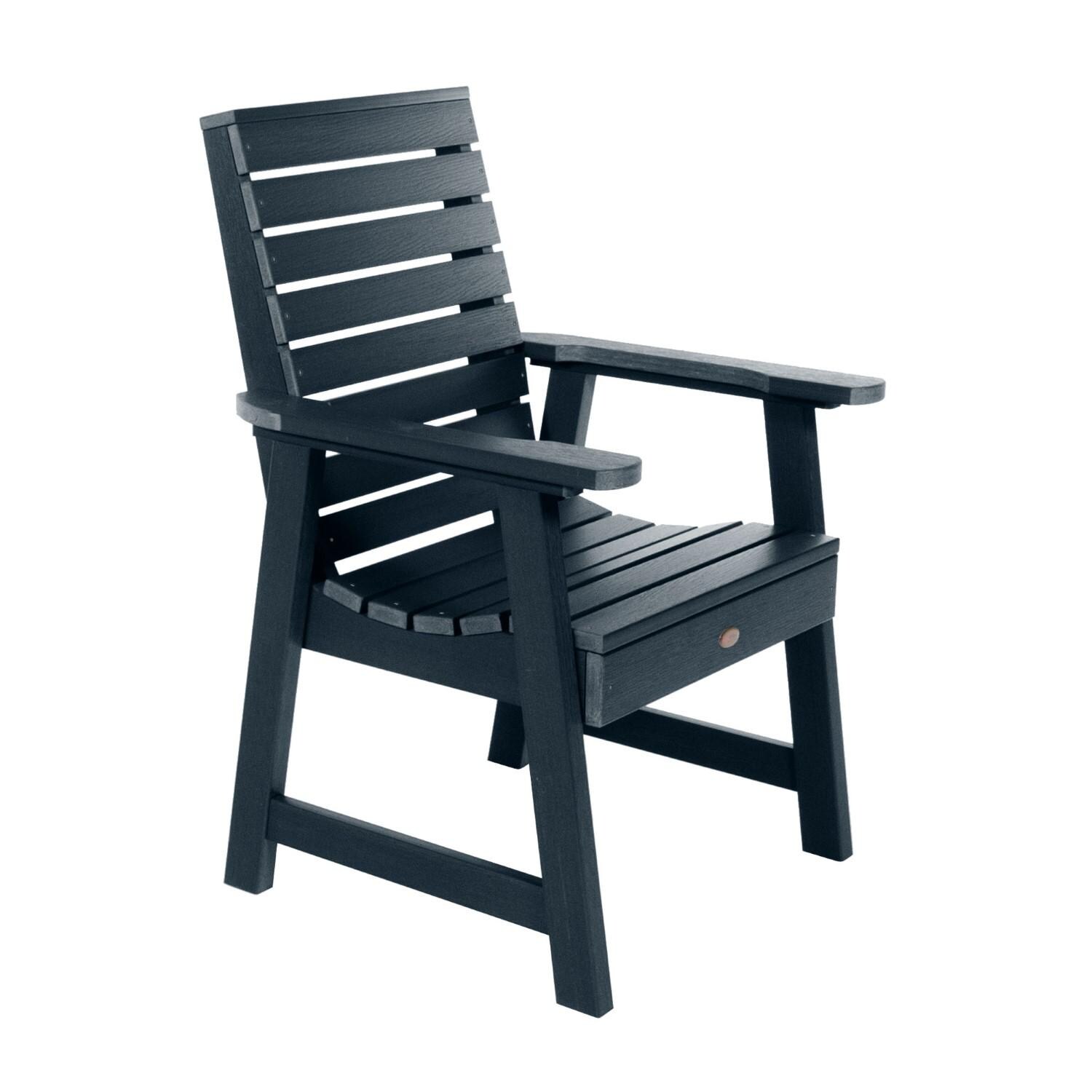 Lakeview Elm Point Dining Armchair - Federal Blue - On White thumbnail