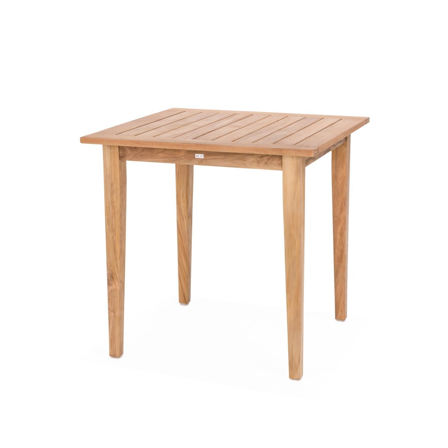 Teak + Table Friday 42-Inch Square Bar Table - White Background thumbnail
