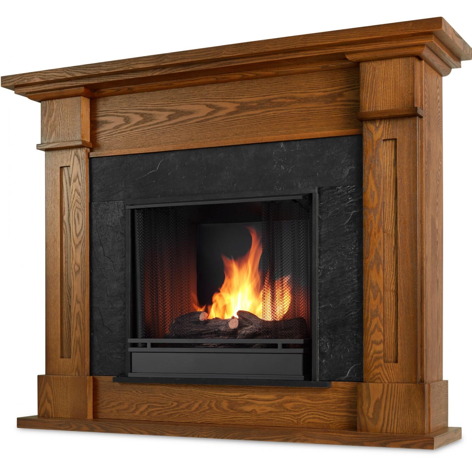 Real Flame Kipling Gel Fireplace - Hero - Burnished Oak thumbnail