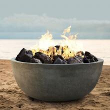 Prism Hardscapes Moderno I 39-Inch Natural Gas Fire Bowl - Pewter - PH-400-4NG