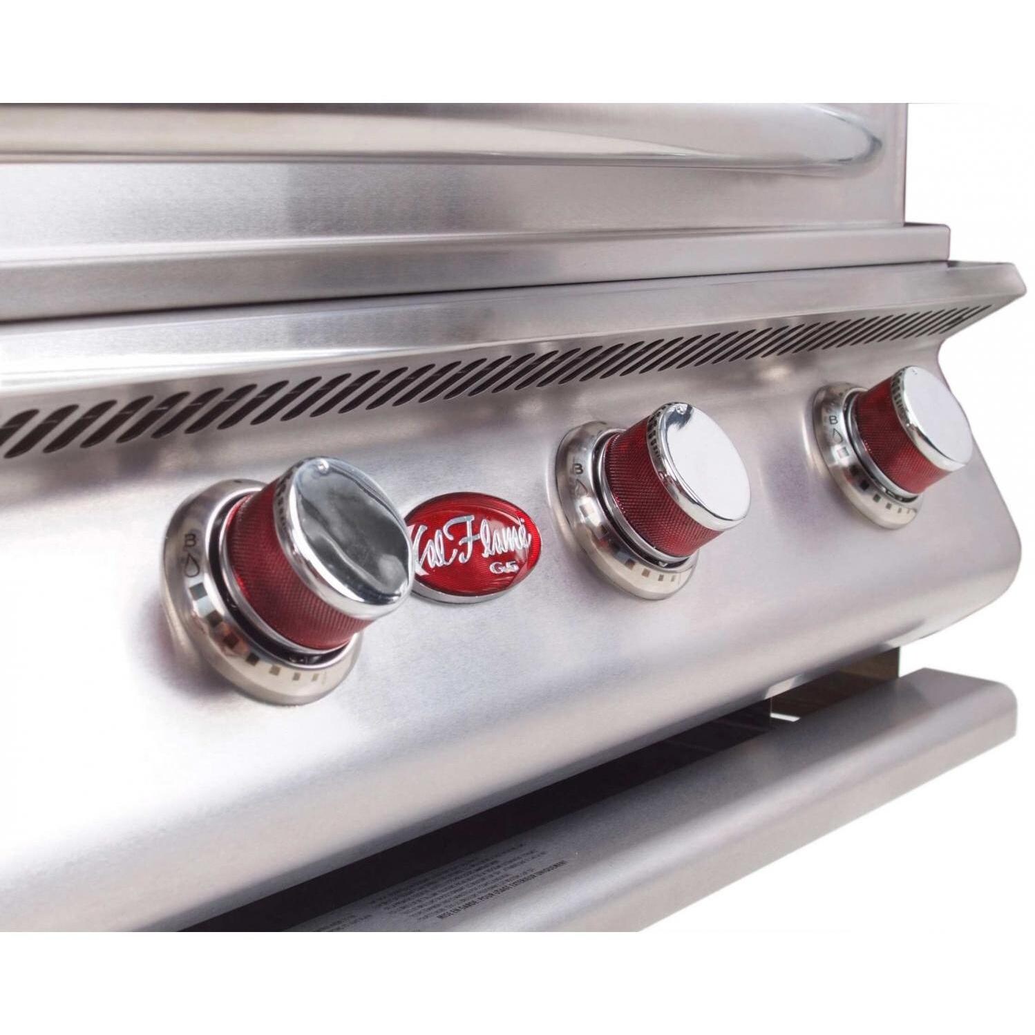 Cal Flame G4 4 Burner Propane Gas Grill - Heavy Duty Knobs thumbnail
