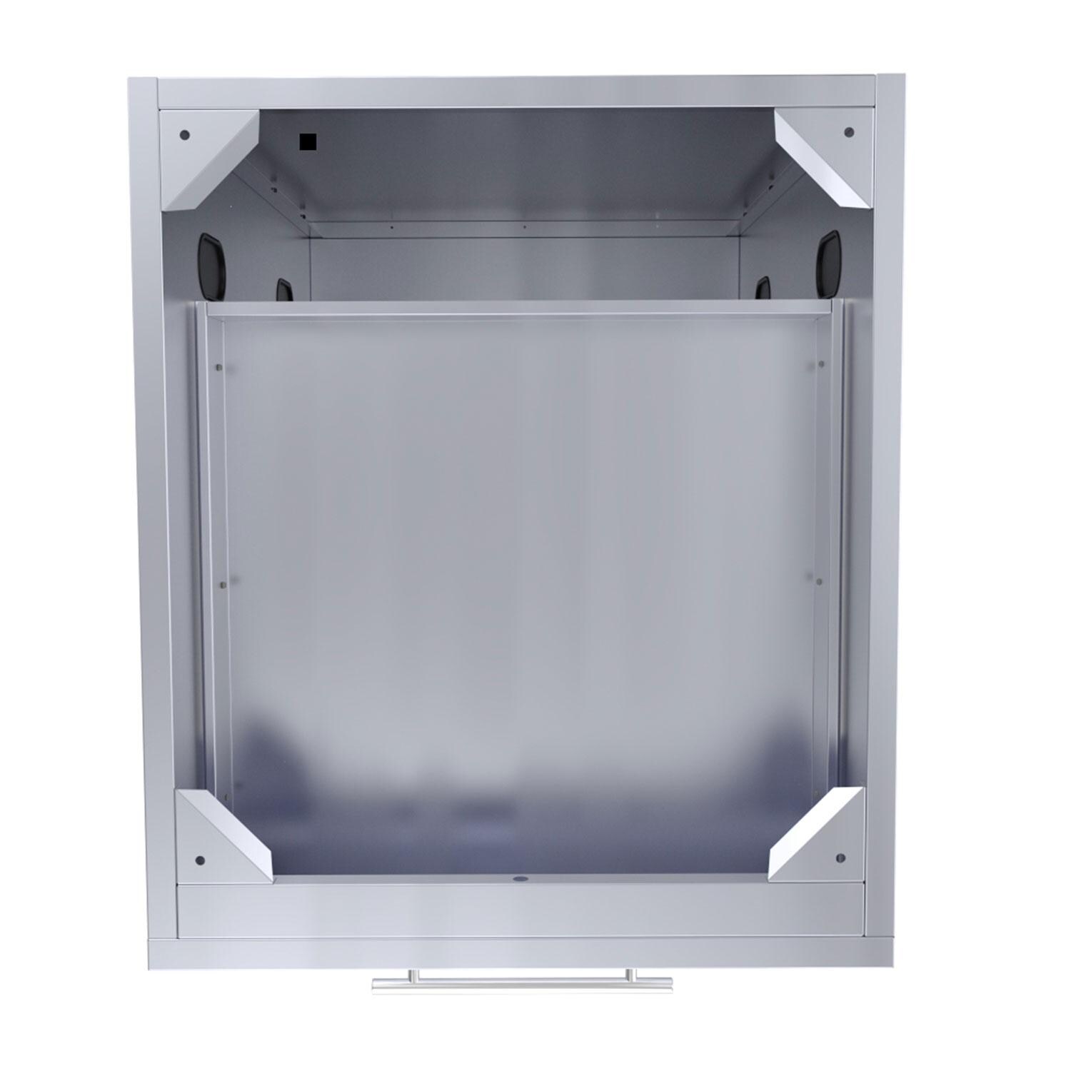 Sunstone Grills SBC24STD 24-in Large Triple Drawer Base Cabinet - Top View - White Background thumbnail