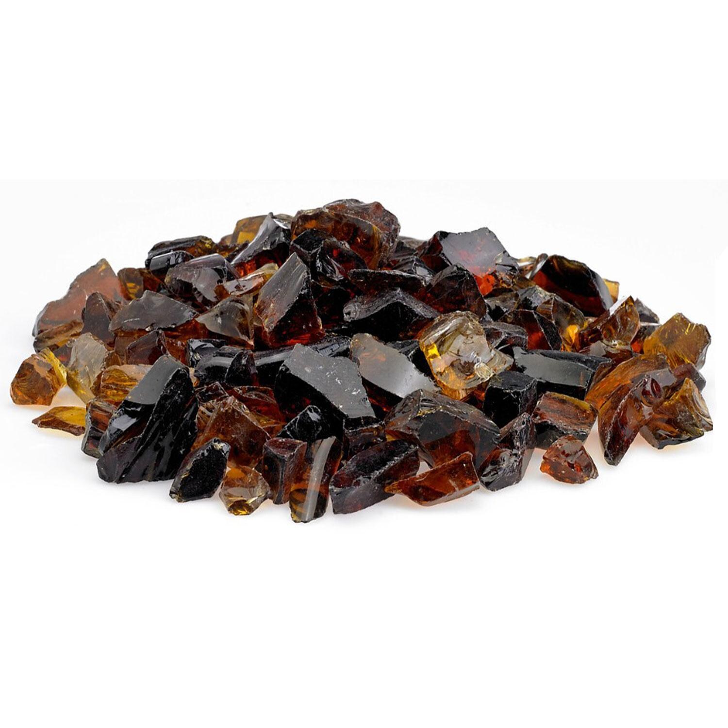 Warming Trends 3/4-in Auburn Recycled Fire Glass-10 Lbs - White Background thumbnail