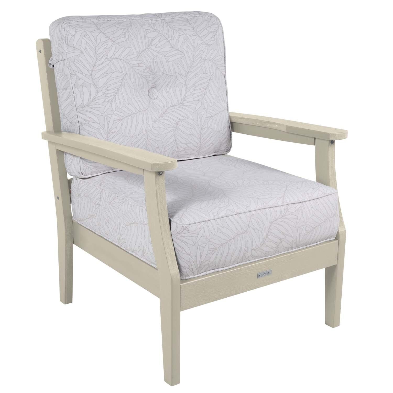 Blushing Bay 3 Pc Recycled Plastic Seating Set in Lively Parchment/Whitewash by Lakeview Outdoor Designs - Chair - White Background thumbnail