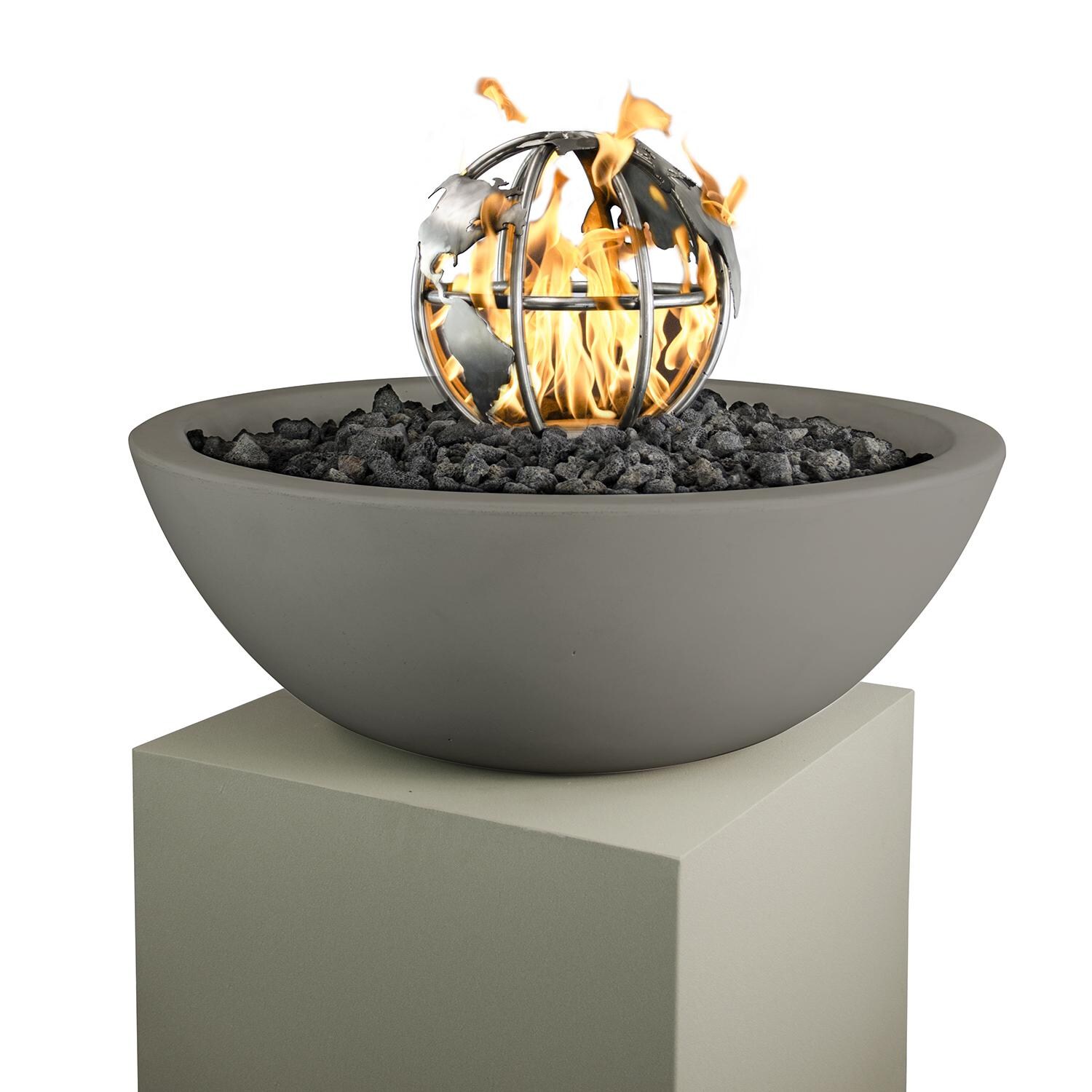 The Outdoor Plus 12-Inch Fire Globe Ornamental Fire Pit Burner - 1/2-Inch Male Connection - OPT-FG12