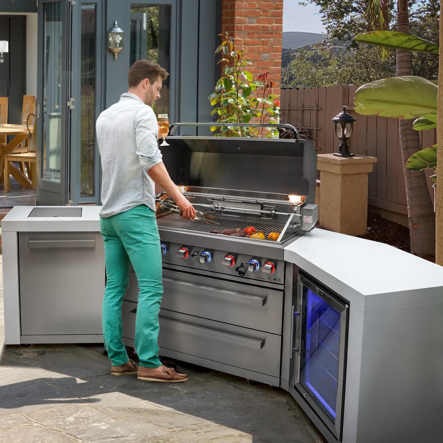 Outdoor Enclosed Barbecue Kitchens Outdoor Barbecue Kitchen Design