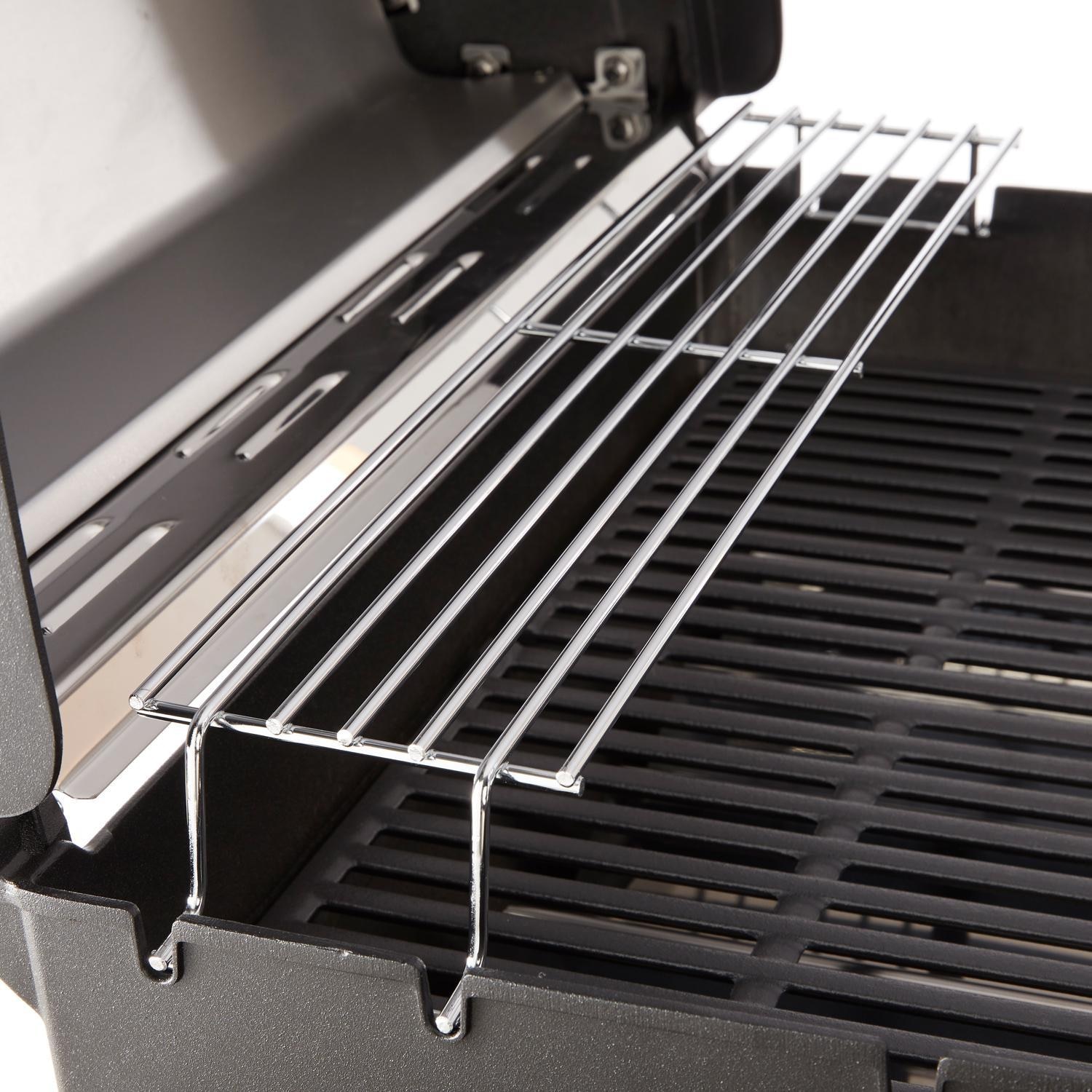 Weber Spirit 46502401 SX-315 Freestanding Propane Gas Smart Grill - Stainless Steel - Warming Rack - Detail thumbnail