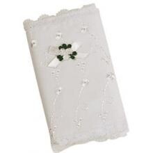 Elegant Baby Eyelet Cover Keepsake Bible image