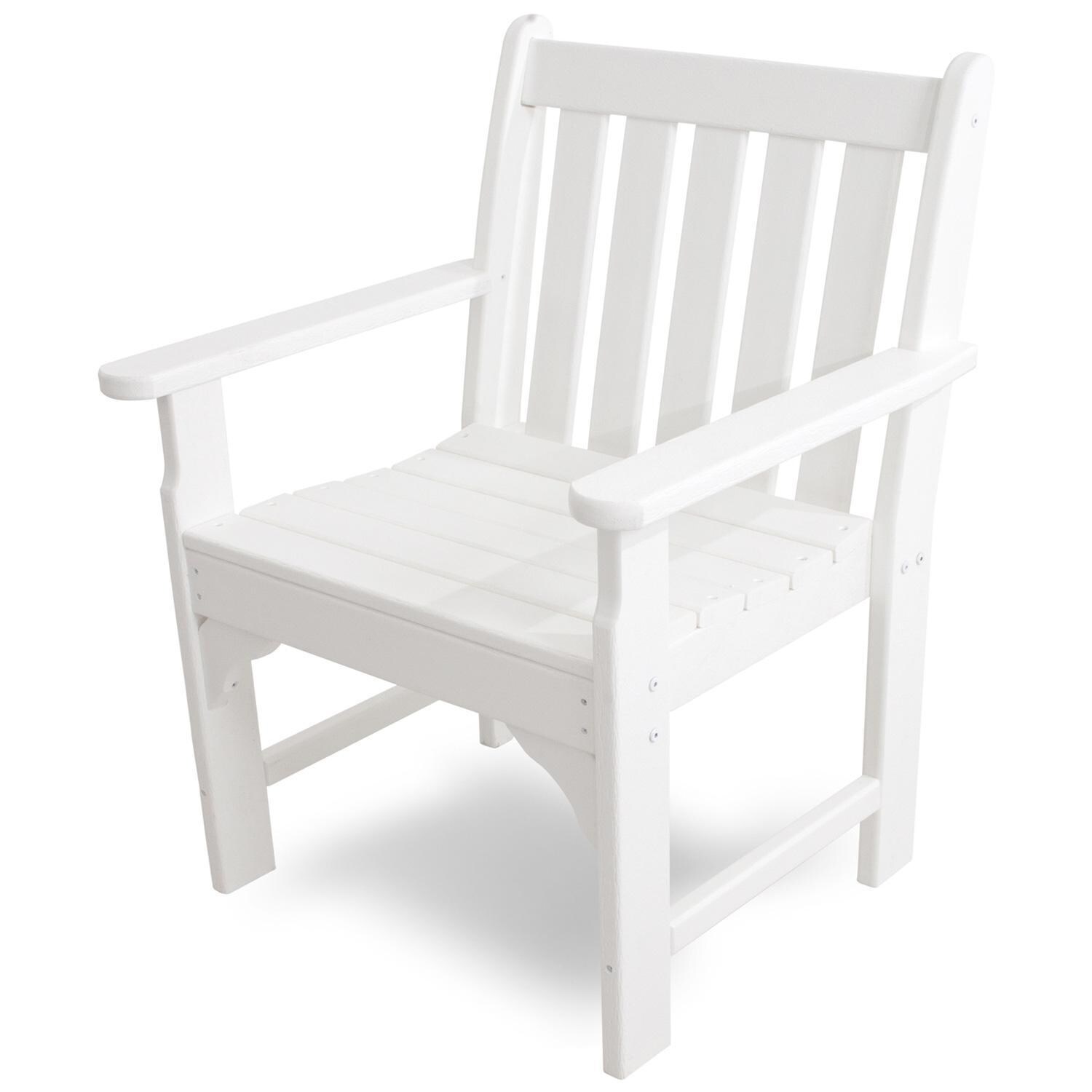POLYWOOD Vineyard Garden Arm Chair - White thumbnail