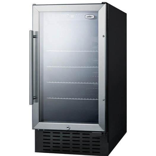 Summit 2.7 Cu. Ft. Built-In / Freestanding Beverage Refrigerator - SCR1841B - Angle View thumbnail