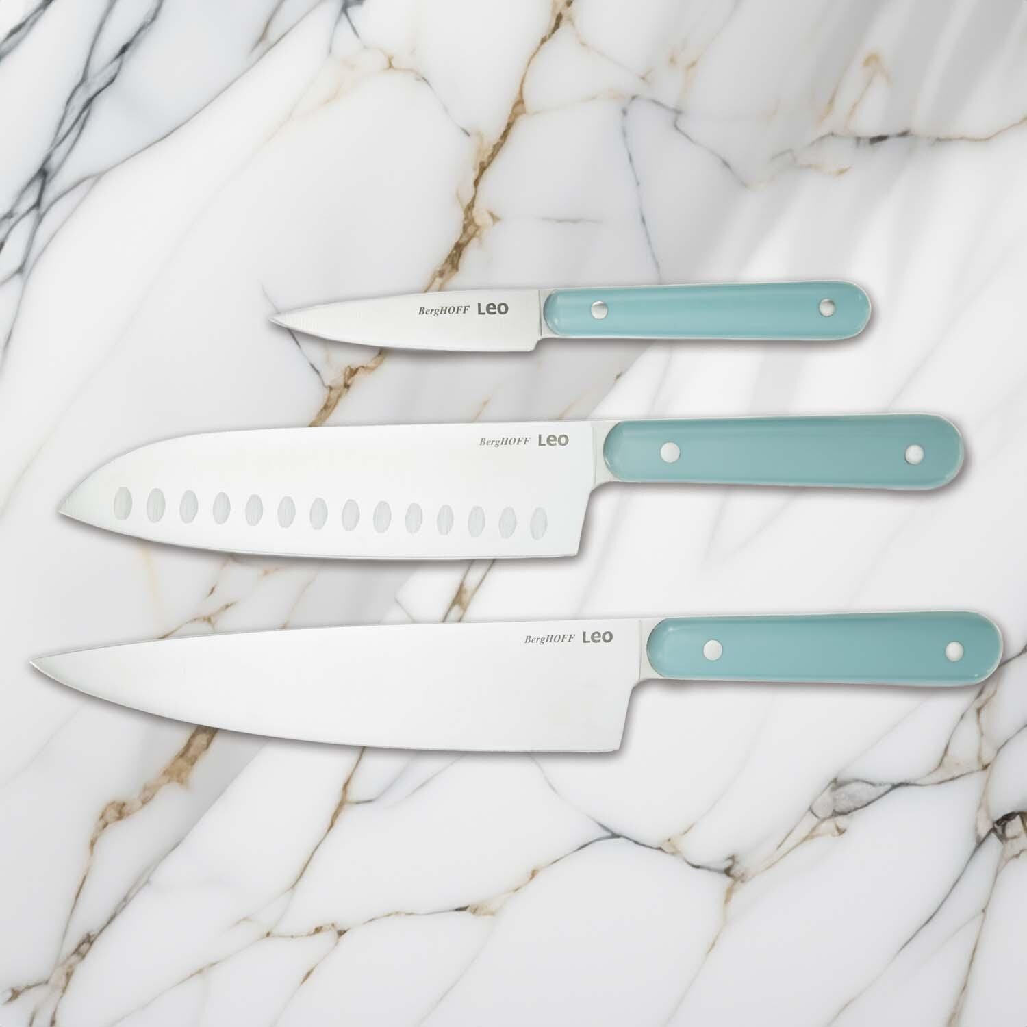 BergHOFF Leo Glints 3 Pc Stainless Steel Cutlery Set - Slate - Lifestyle thumbnail