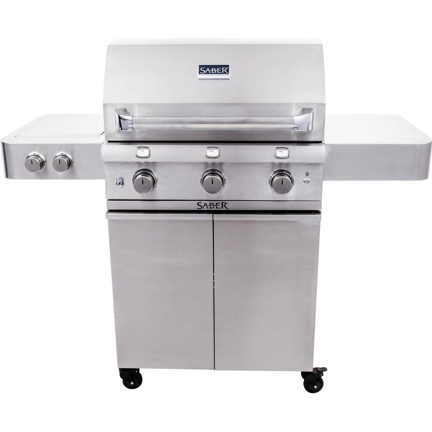 Saber 500 32-Inch 3-Burner Freestanding Infrared Propane Gas Grill thumbnail