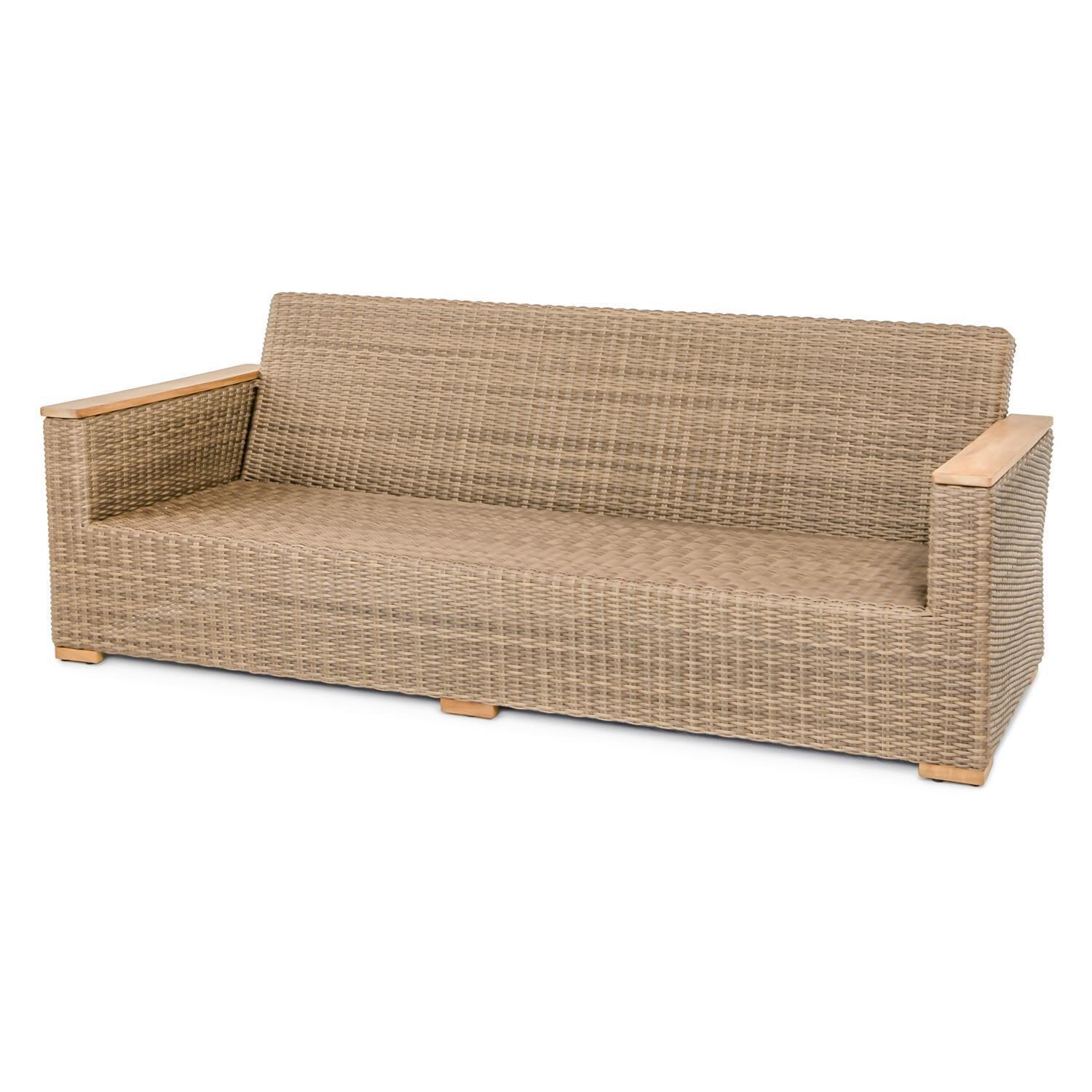 Teak + Table Havana Sofa in Carbon - Frame - White Background thumbnail