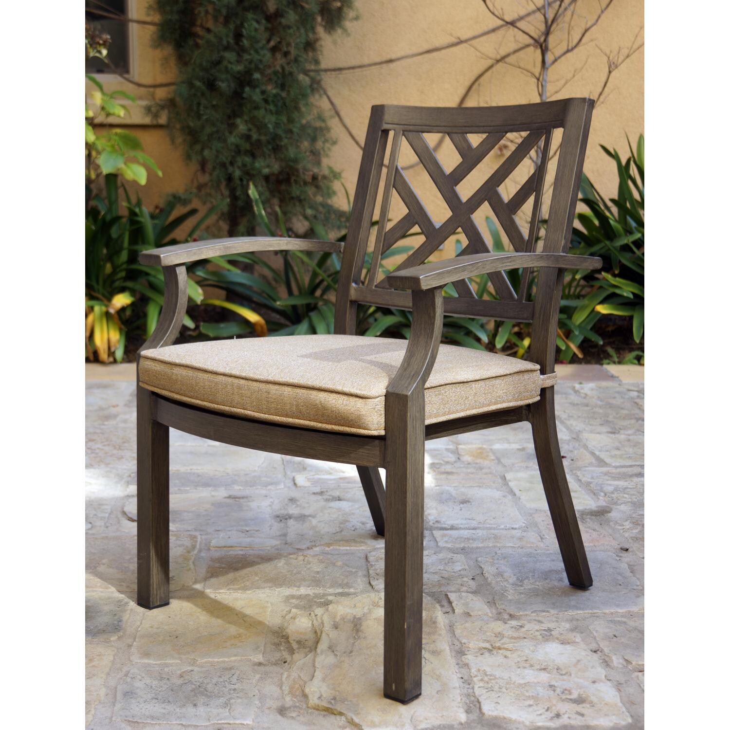 Darlee B/27-1-4 Brooklyn Aluminum Patio Dining Chair Set - Lifestyle thumbnail