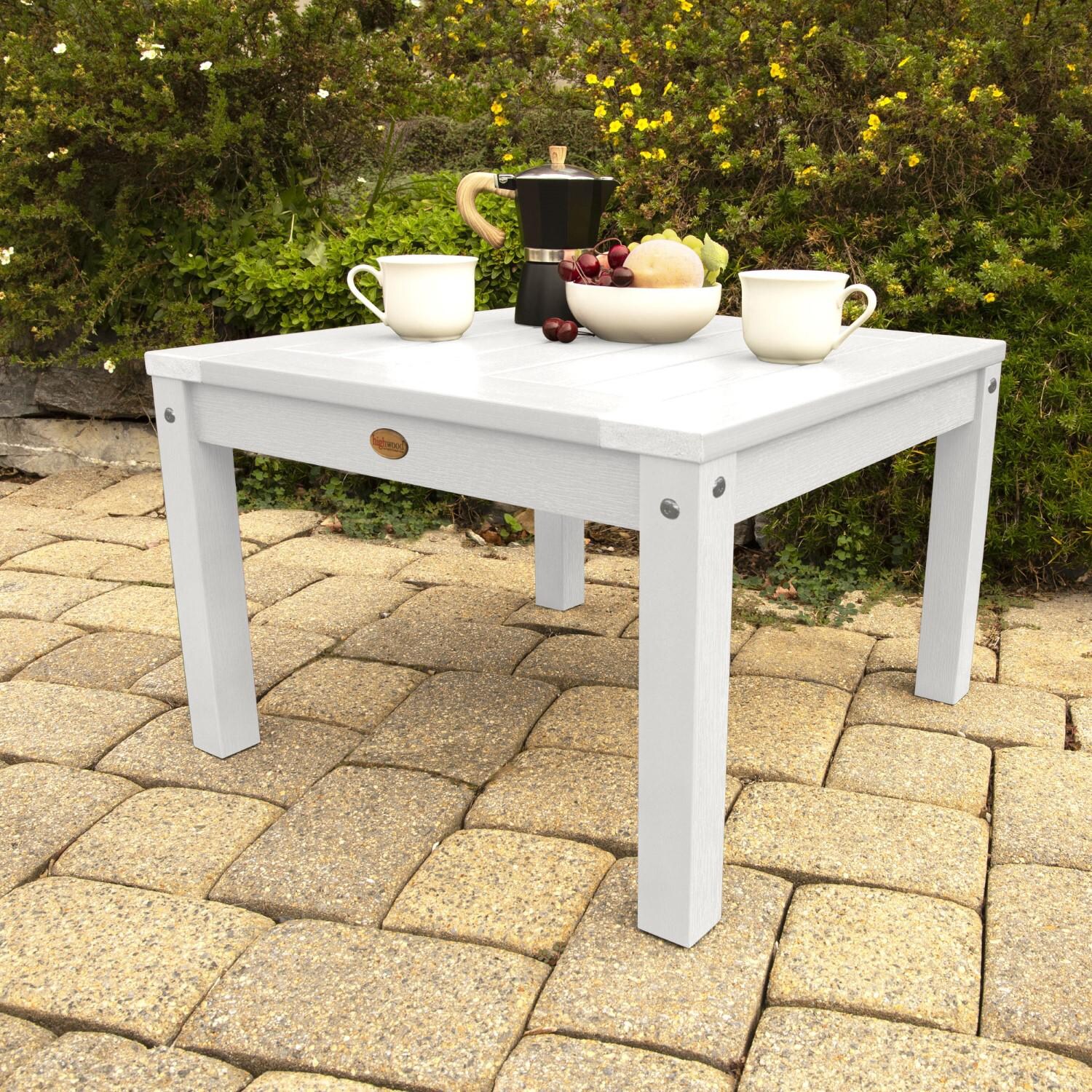 Lakeview Adirondack Side Table - White - Angled thumbnail